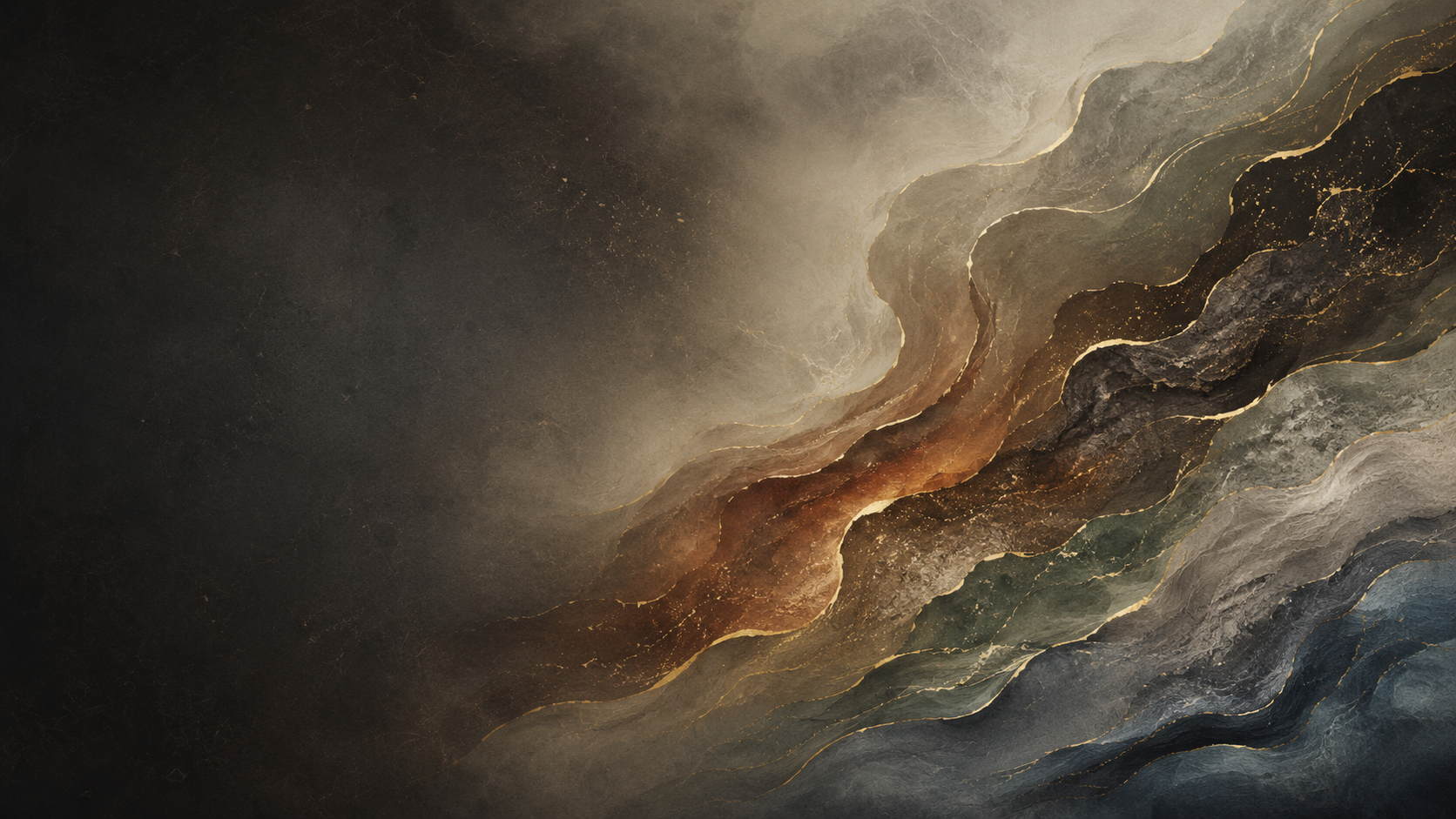 Abstract five-element mineral flow