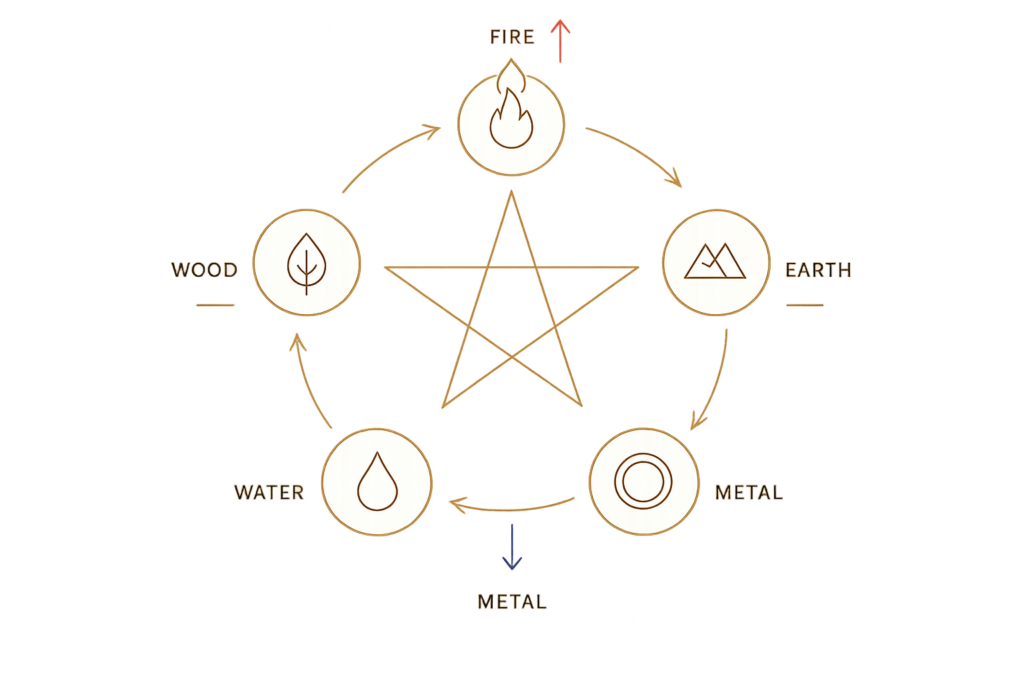 Five elements structure diagram